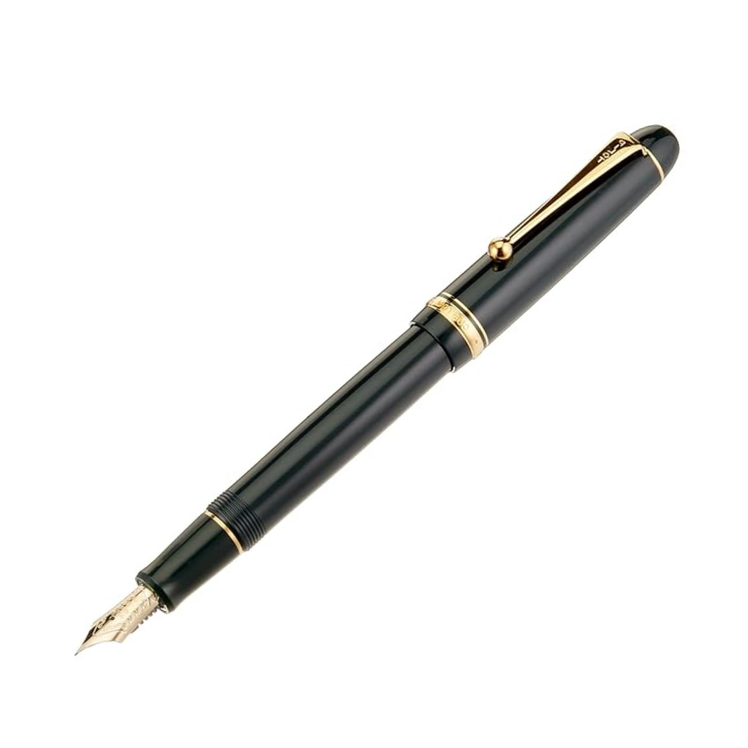 PILOT GREEN CUSTOM 74 14KT M NIB GOLD FOUNTAIN PEN