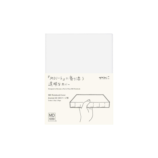 Midori 49566006 Notebook MD Notebook Cover, A5, One Page Per Day