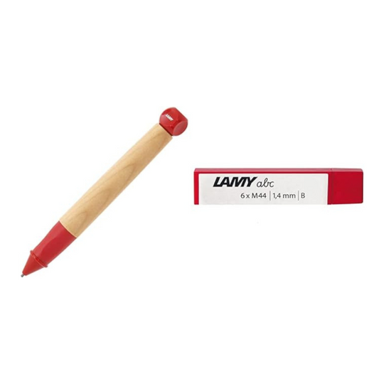 LAMY Mechanical Pencil, Abc Red, 0.06 Inch with Ramie Mechanical Pencil Refill, 0.06 Inch , For LM44 B Abc