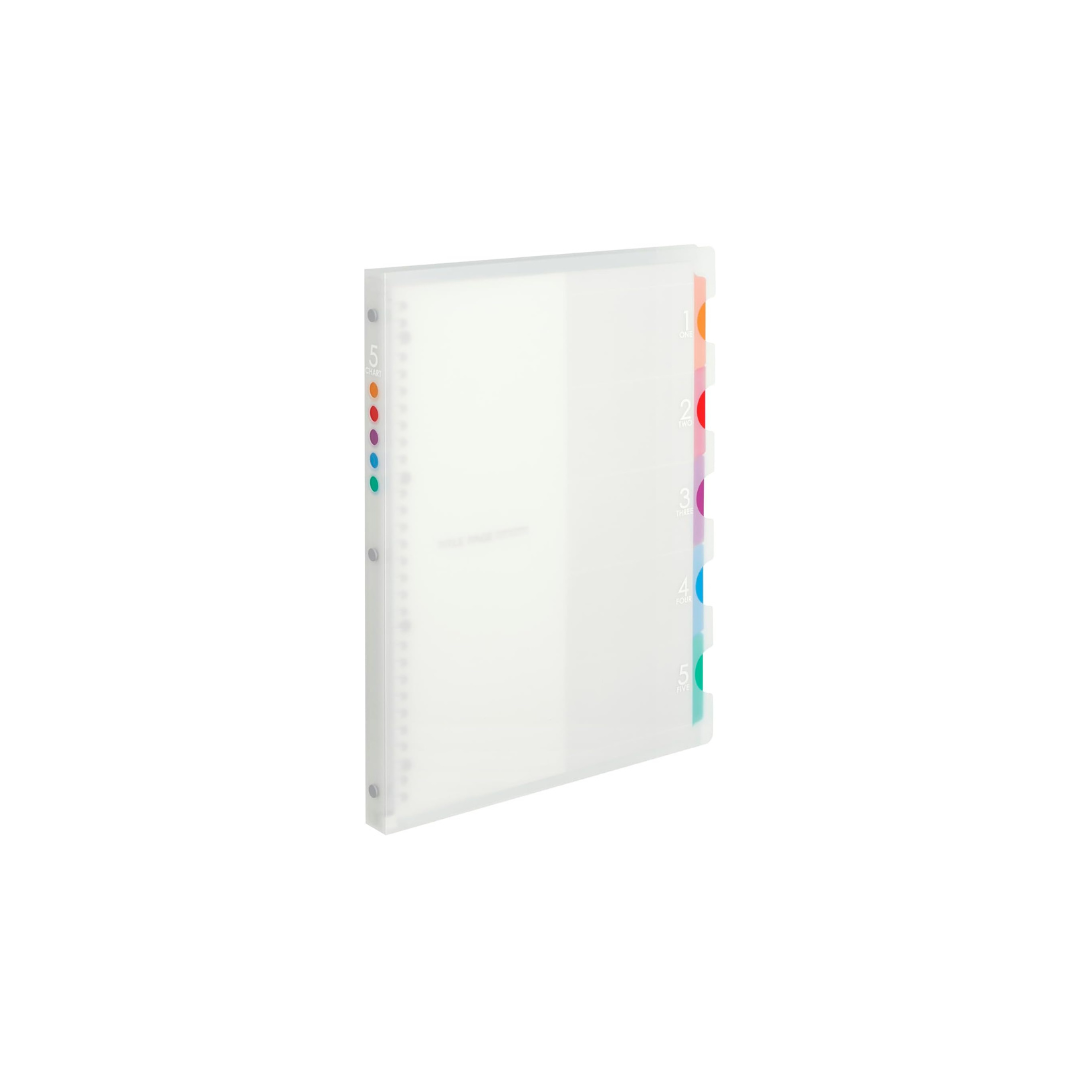 Maruman Loose Leaf Binder A4 Five Chart, 30 Holes, Clear F487