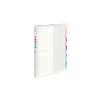 Maruman F417 Loose Leaf Binder, A5, Five Chart, 20 Holes, Clear