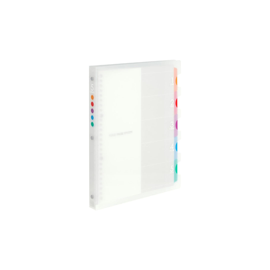 Maruman Loose Leaf Binder B5 Five Chart, 26 Holes, Clear F906