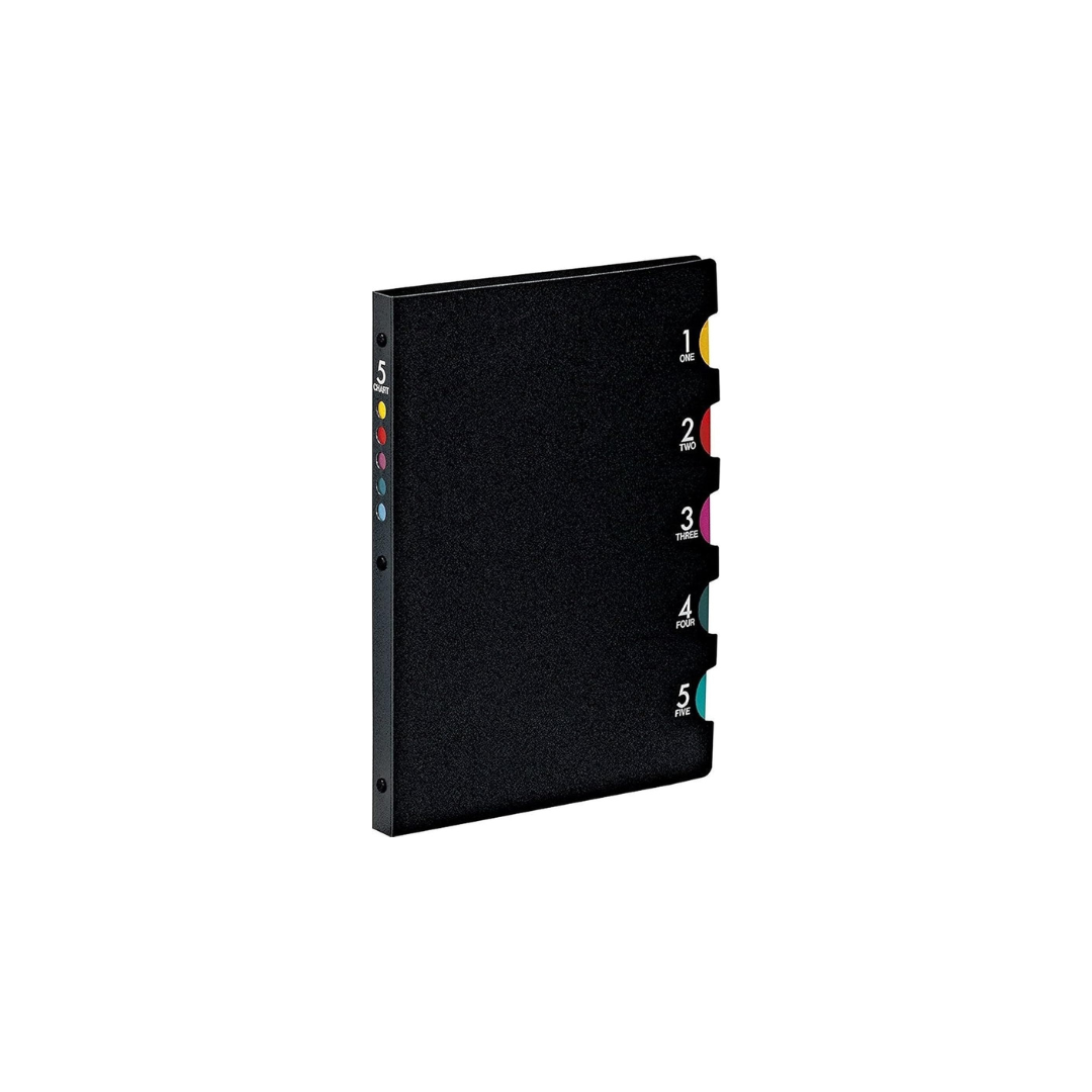 Maruman F905 Loose Leaf Binder B5 Five Chart 26 Hole Black
