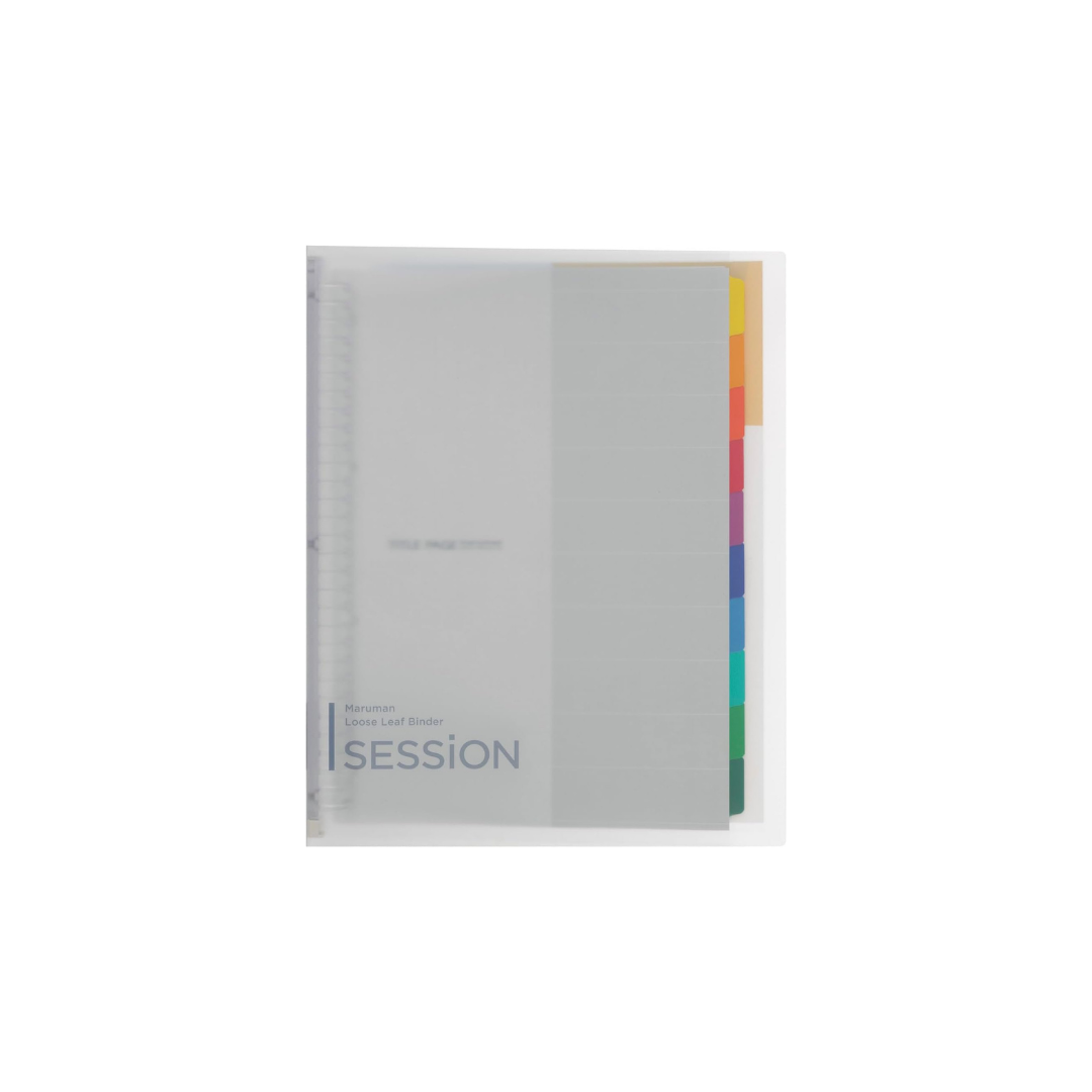 Maruman Loose Leaf Binder Session, A4, 30 Holes, Clear F584-98