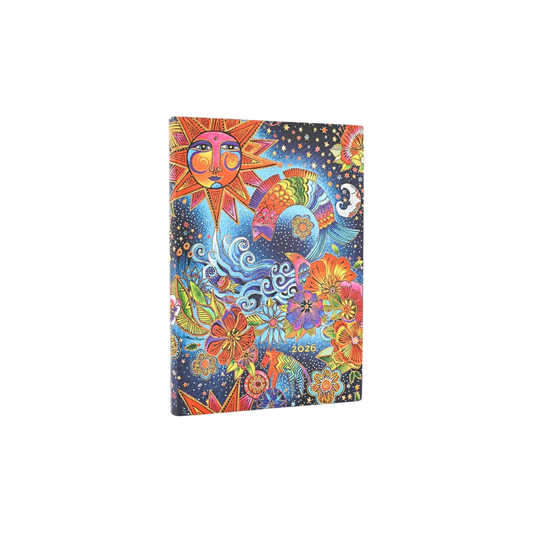 Paperblanks/Paper Blanks FJ1220-8 2026 Diary Softcover Midi Celestial Magic