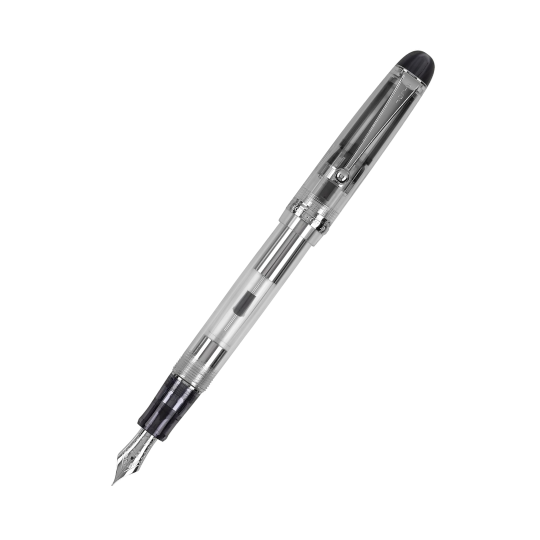 Pilot Custom 74 Fountain Pen, Black Smoke Barrel, Broad Nib (60755)
