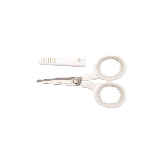Midori 35559006 Mini Scissors White
