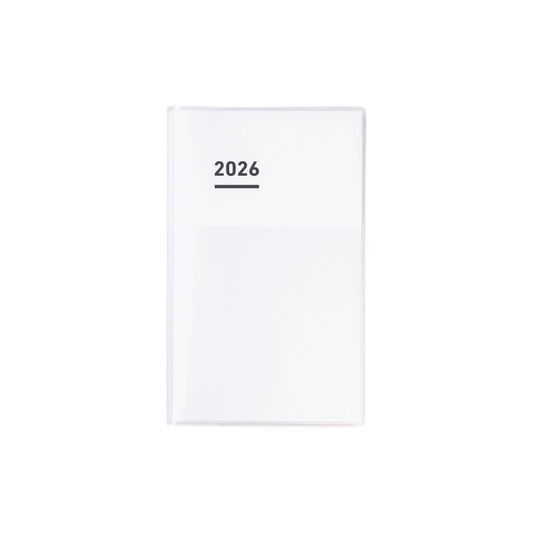 Kokuyo Jibun Notebook Diary 2026 Monthly Weekly A5 Slim White Ni-JCD1W-26 Starts on November 2025