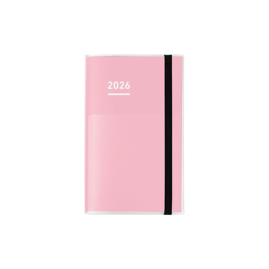 Kokuyo Jibun Notebook First Kit 2026 Monthly Weekly A5 Slim Pink Ni-JF1P-26 Starts on November 2025
