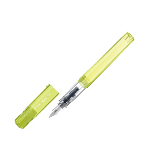 Pilot FKA1SRKBAYM Fountain Pen Kakuno, Medium, Baby Yellow
