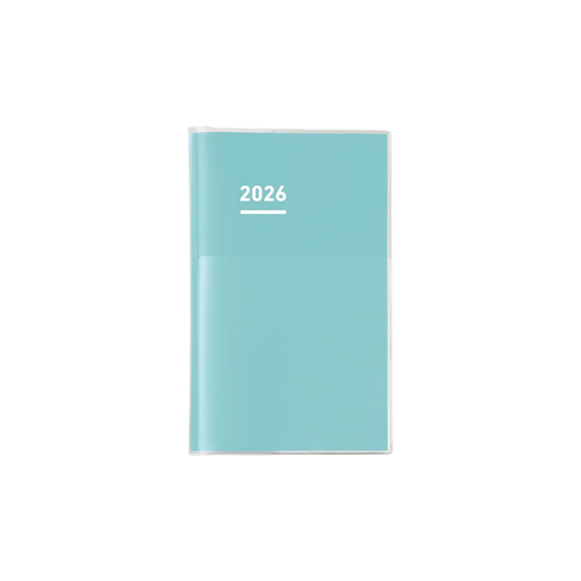 Kokuyo Jibun Diary Mini Notebook 2026 Monthly Weekly B6 Slim Green Ni-JCMD1G-26 Starts from November 2025