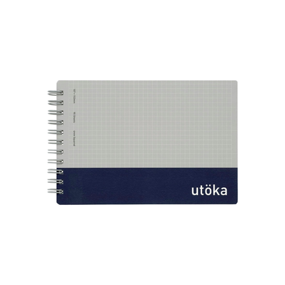 Maruman N461-72 Notebook, Ring Notebook, Pocket Size, 0.2 inch (4 mm) Graph Rule, Navy