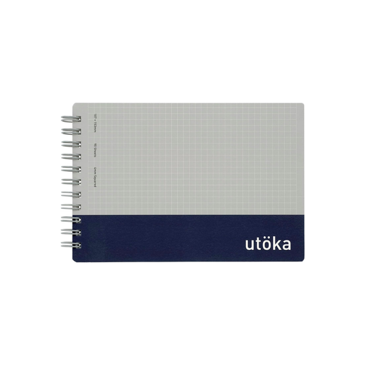 Maruman N461-72 Notebook, Ring Notebook, Pocket Size, 0.2 inch (4 mm) Graph Rule, Navy