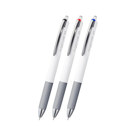 Pentel Oil Based Ballpoint Pen, Flowtune 0.3mm, Black, Red, Blue, 3 Pens BZN203-3AMZ