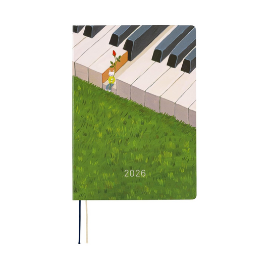 HOBONICHI Notebook, 2026, HON English Version, Takoko Kuboda, Waiting for Wonde, [A5, 1 page per day, January, Monday]