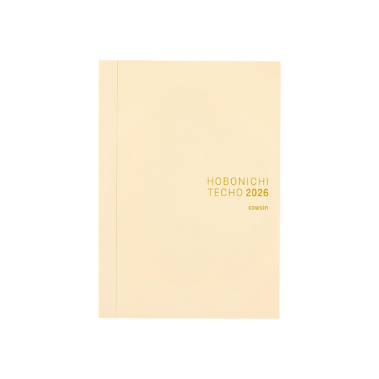 HOBONICHI  Notebook 2026 Main Unit Cousin English (A5 / 1 Page per Day (English) / January / Monday)