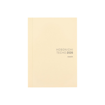 HOBONICHI  Notebook 2026 Main Unit Cousin (A5 / 1 page per day / January / Starts on Monday)