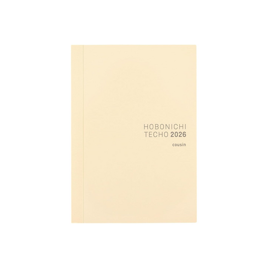 HOBONICHI  Notebook 2026 Main Unit Cousin (A5 / 1 page per day / January / Starts on Monday)