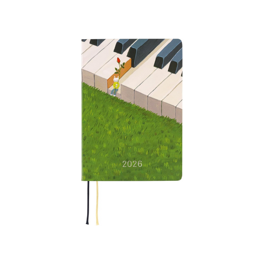 HOBONICHI  Notebook, 2026, HON English Version, Takoko Kuboda, Waiting for Wonde, [A6, 1 page per day,