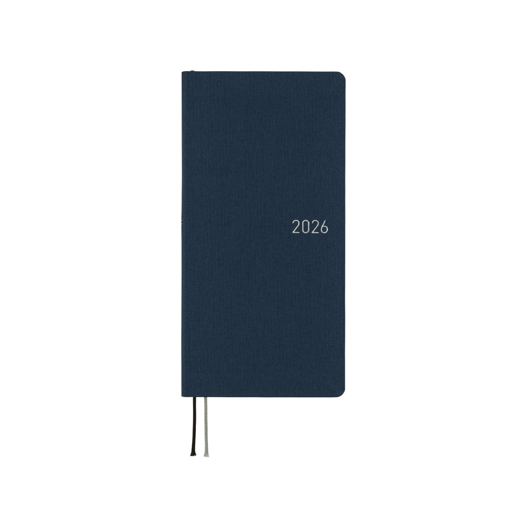HOBONICHI Planner, 2026 Weeks, English Edition, Colors/Cosmo Blue, Starts from January, Weekly Notebook, Weekly Lift, Slim and Long
