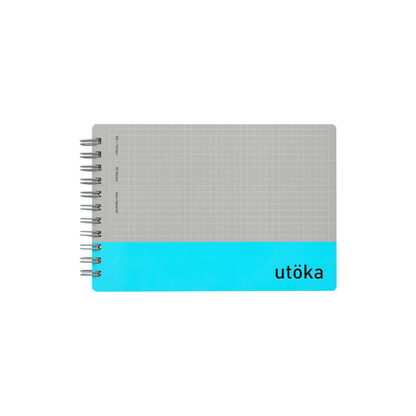 Maruman N461-52 Notebook, Ring Notebook, Pocket Size, 0.2 inch (4 mm) Graph Rule, Light Blue