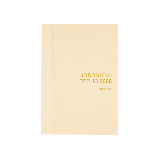 HOBONICHI Notebook 2026 Main Unit, Original English Version (A6 / 1 Page per Day (English) / January / Start Monday)