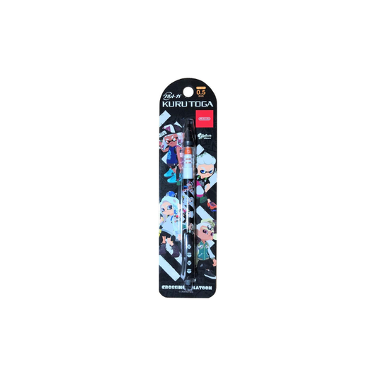 Kurutoga Mechanical Pencil 0.5mm CROSSING SPLATOON Nintendo Tokyo Exclusive