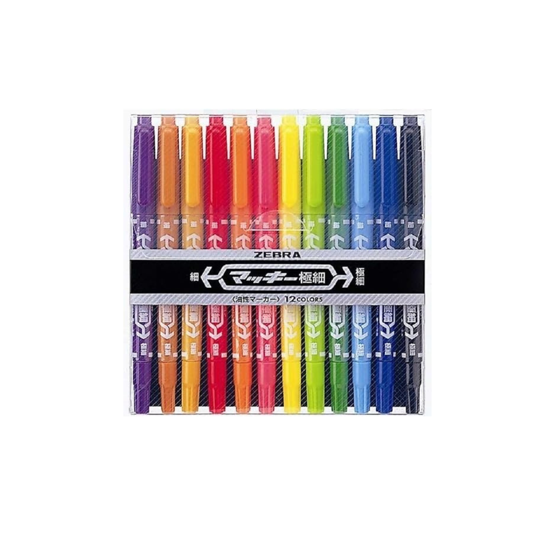 Zebra MCF-12C Marker(12 Colours)