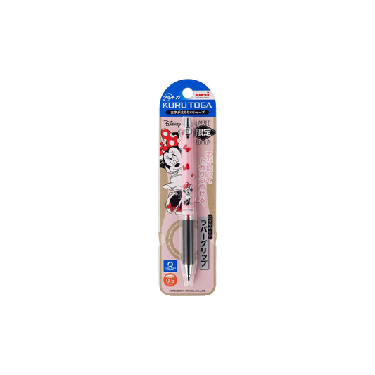 Kurutoga Mitsubishi Pencil  with Rubber Grip Model Disney Minnie Mouse